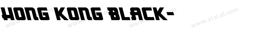 HONG KONG BLACK字体转换